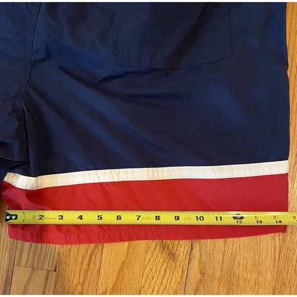 Nautica Adult Swim Trunks Shorts Sailing Blue Flag Surf Mesh Lined Men’s XL - Picture 14 of 16